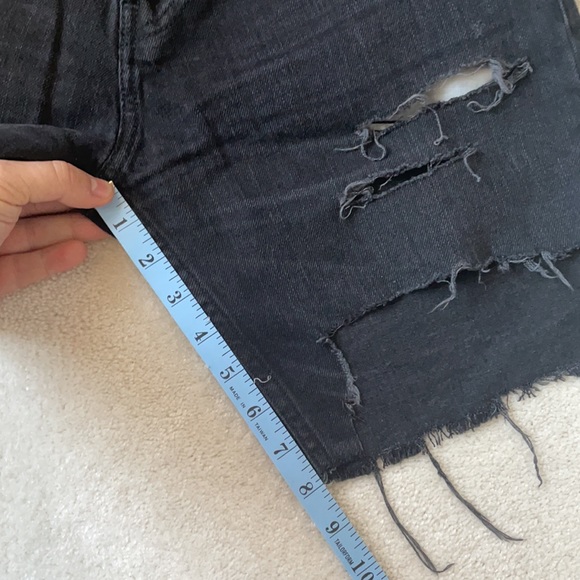 Hollister Black Distressed Jean Shorts - Picture 9 of 9